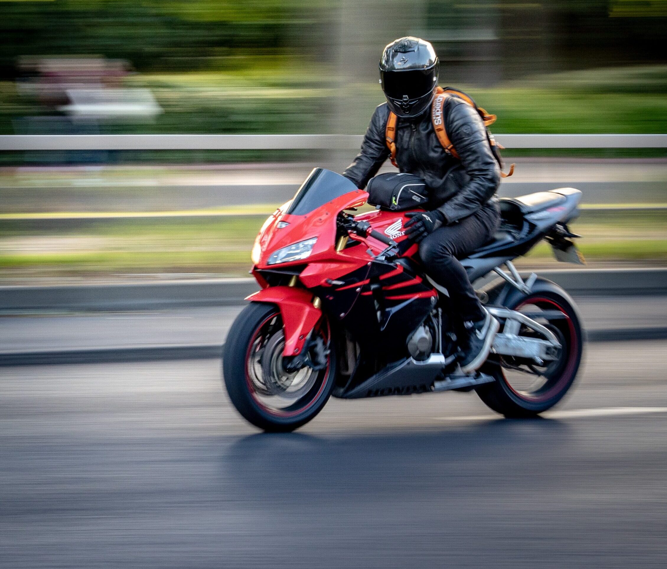 Excessive speed motorcycle driving