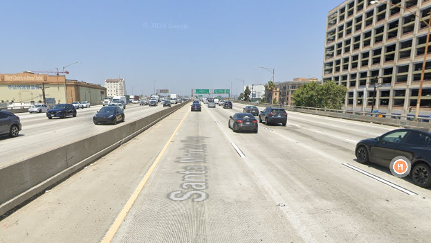 10 Freeway near 110 Freeway