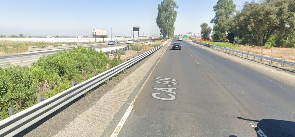 One Hospitalized after Car Accident on Highway 99 at Avenue 200 in Tulare