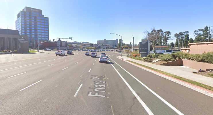 Mission Valley East Pedestrian Crash