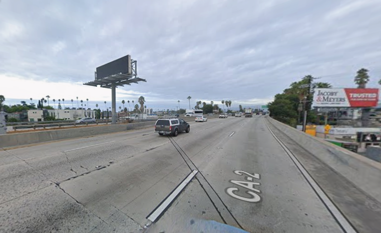 Hollywood Freeway Motorcycle Crash
