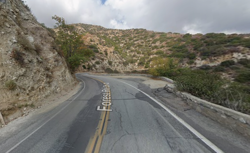 Angeles National Forest Car Accident