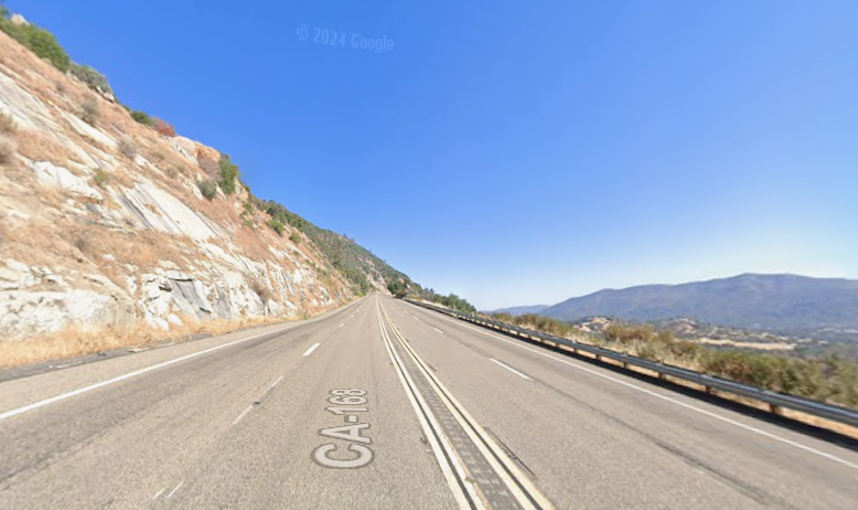 Highway 168 Rockslide Crash