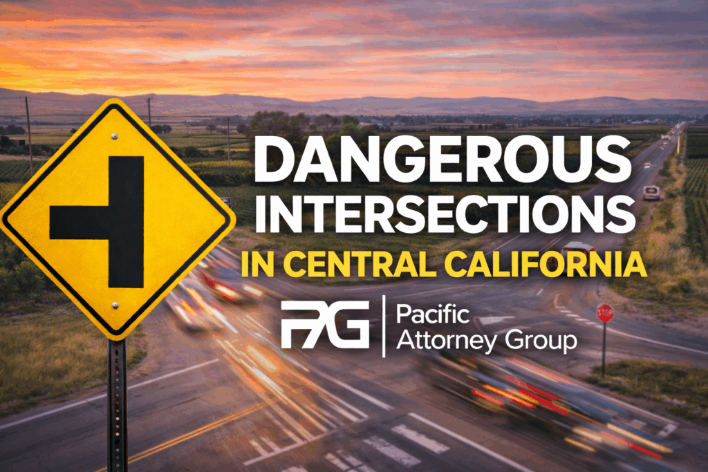 Warning sign for dangerous intersections