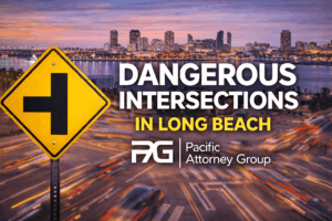 Warning sign for dangerous intersections